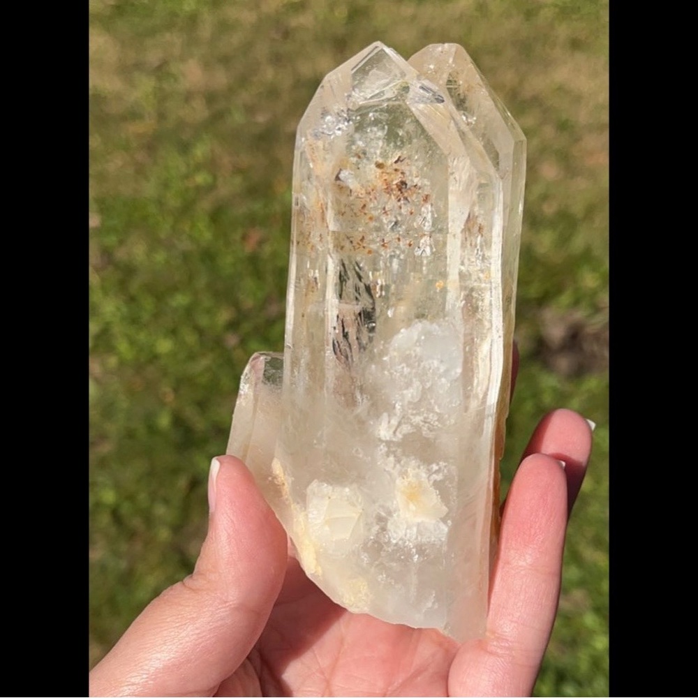 {Golden Healer} Hematoid Quartz Lemurian Twin - Picture 10 of 10